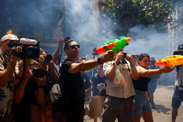 Anti-tourism protest in Barcelona