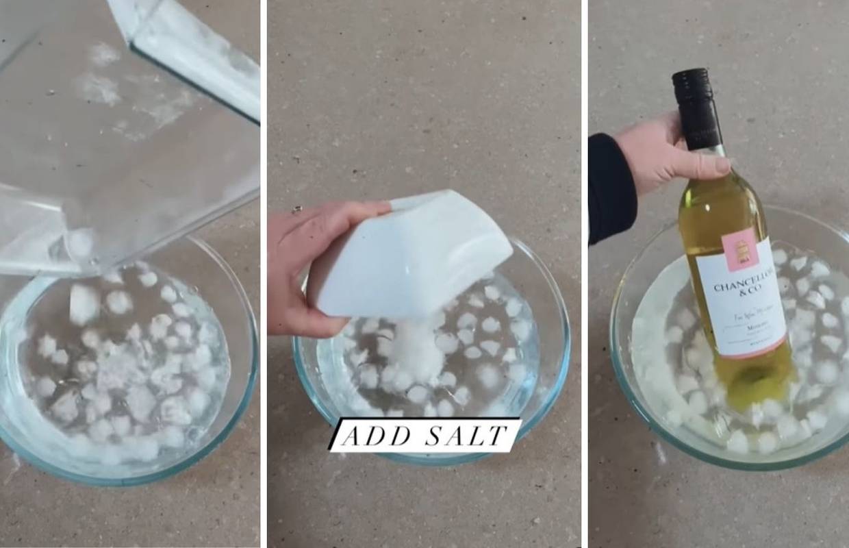 Fenomenalni trik kako ohladiti bocu vina za samo 15 minuta