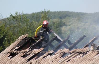 Vatrogasci ugasili zapaljenu pilanu u Ivandolu kraj Požege