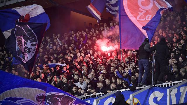Zagreb: Navijači na utakmici UEFA Europske lige, GNK Dinamo - Rapid 