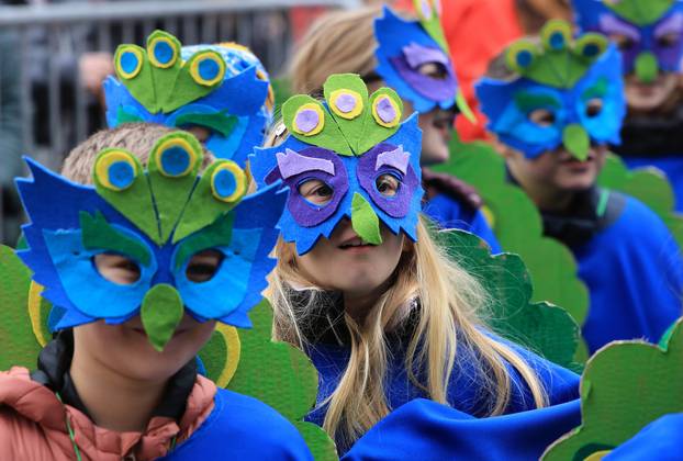 Samobor: Dječja povorka u sklopu 200. obljetnice Samoborskog fašnika