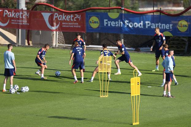 Rijeka: Nogometaši Hrvatske odradili trening na Rujevici