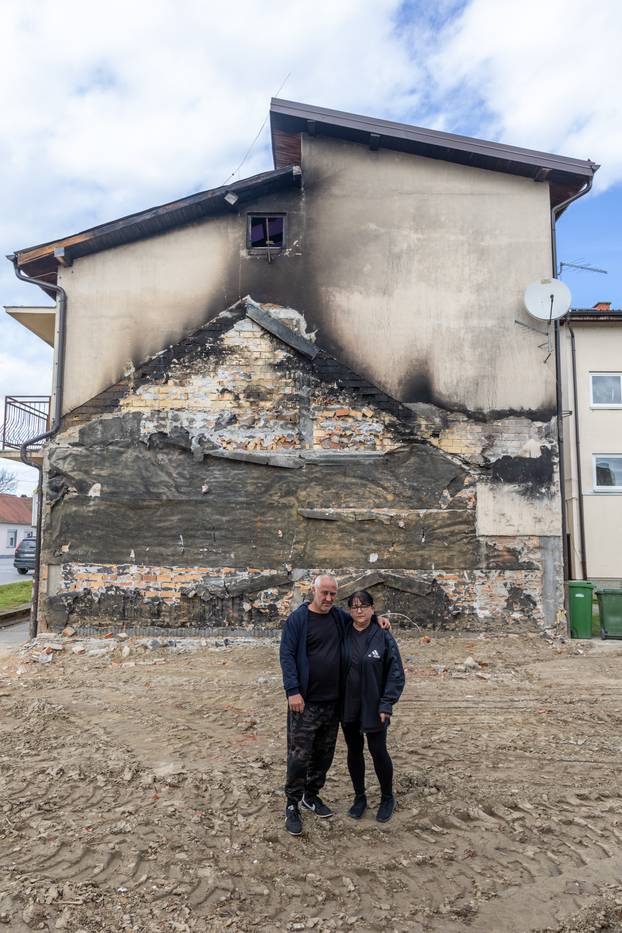 Donji Miholjac: Uklonjena obiteljska kuća koja je u potpunosti izgorjela