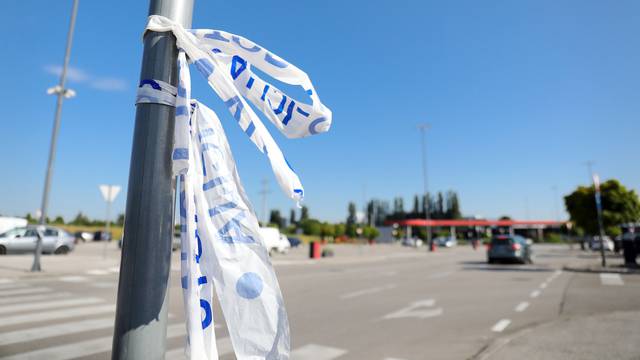 Zagreb: Parking Supernove nakon jučerašnje prometne nesreće u kojoj je više osoba ozlijeđeno