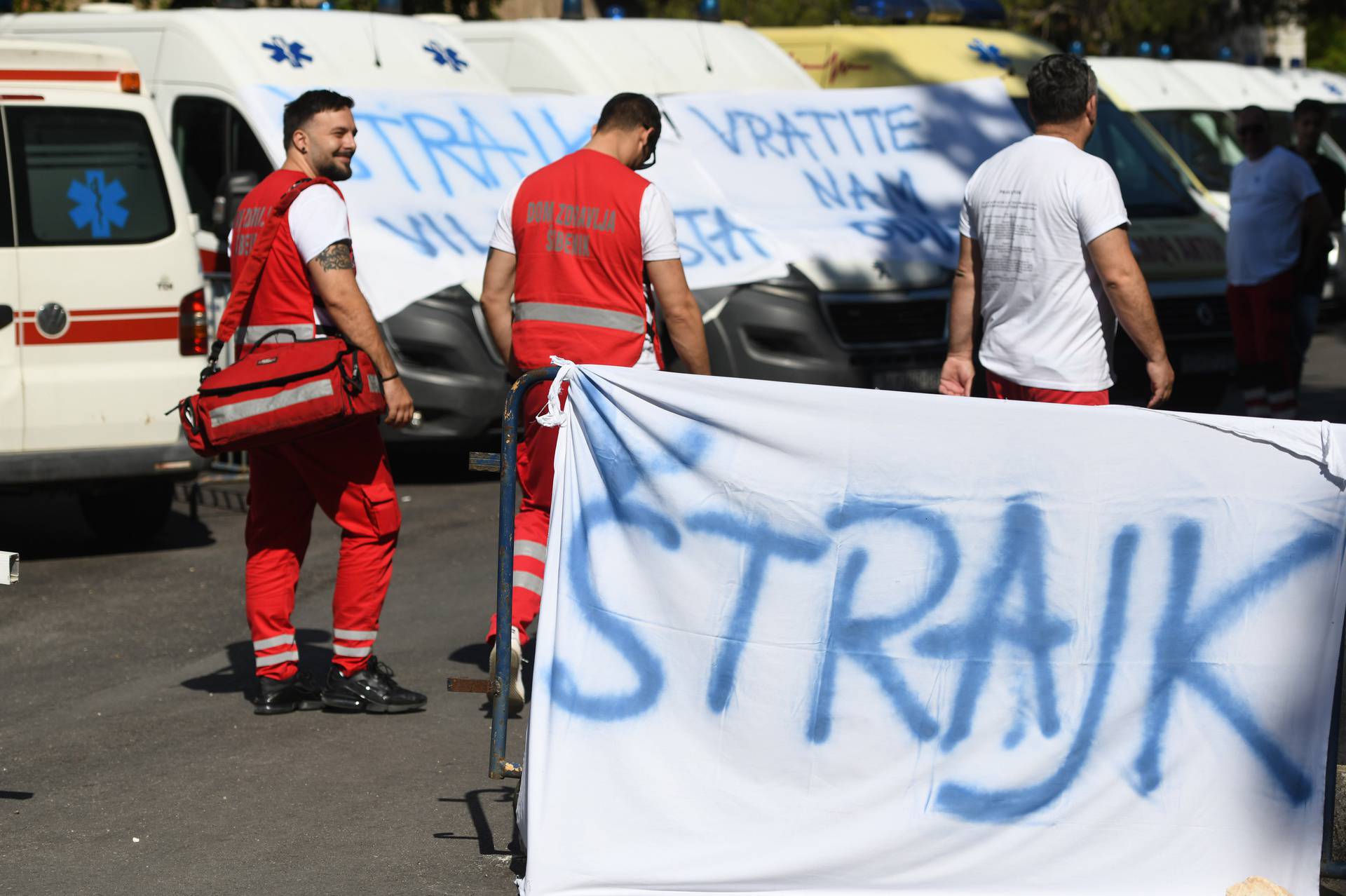 Šibenik:  Vozači sanitetskog prijevoza od danas su u štrajku