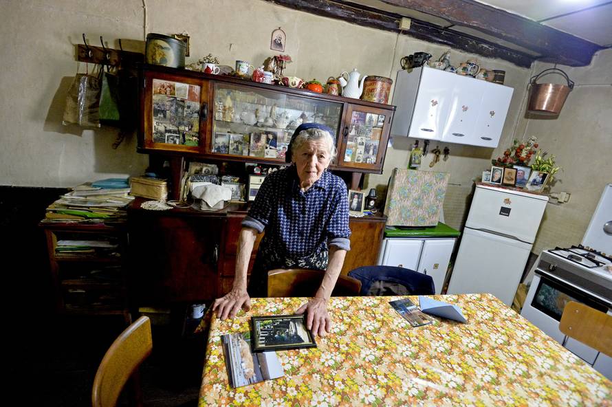 Paolina Grassi, the only inhabitant of the small village of Socraggio in the Cannobina Valley