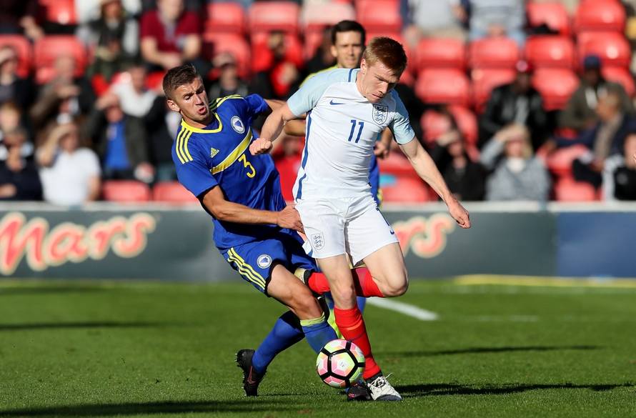 England U21s v Bosnia and Herzegovina U21s - 2017 UEFA European Under-21 Championship Qualifying - Group 9 - Banks's Stadium