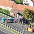 FOTO Prevrnuo se kamion na A2 blizu Zaboka: Promet u prekidu