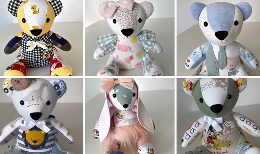 Kad uspomene dobiju oblik: Medvjedi&cacute;i sa&scaron;iveni od najdra&zcaron;e odje&cacute;e bezvremenski su poklon