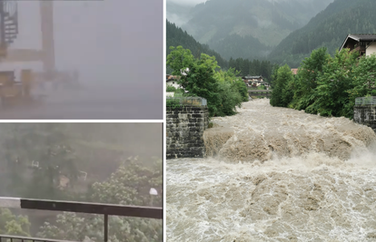 VIDEO Snažno nevrijeme stiglo u Italiju, u Sloveniji pada tuča, Austrija se bori s poplavama