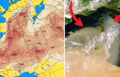 Pogledajte satelitske snimke: Ogromna količina saharskog pijeska stigla i do Hrvatske