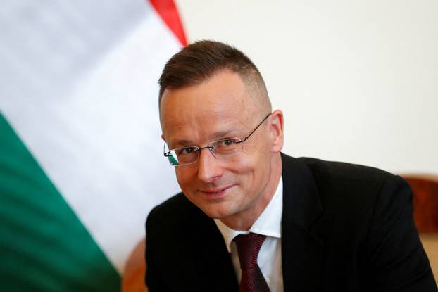 FILE PHOTO: Hungarian Foreign Minister Peter Szijjarto attends a meeting in Budapest.