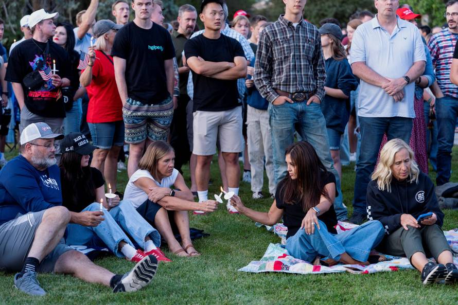 Vigil for Charlie Kirk in Provo
