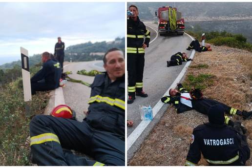 Iscrpljeni vatrogasci bore se s po&zcaron;arom na Visu: 'Vi ste heroji!'
