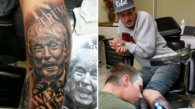 Tetovirao si Trumpa na nogu: "Umjetnost je kontroverzna"