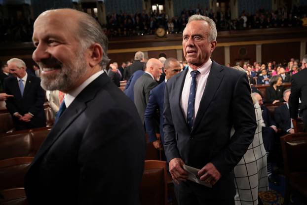 U.S. President Trump delivers a speech to a joint session of Congress