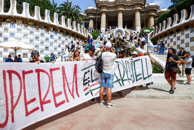 Anti-tourism protest in Barcelona
