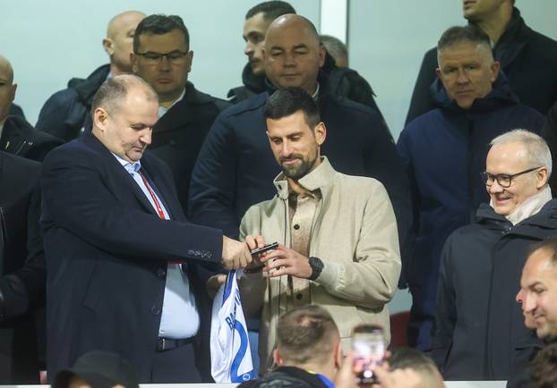 Zenica: Novak Đoković prati utakmicu Bosna i Hercegovina - Italija