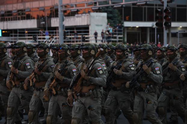 Zagreb: Generalna proba svečanog vojnog mimohoda