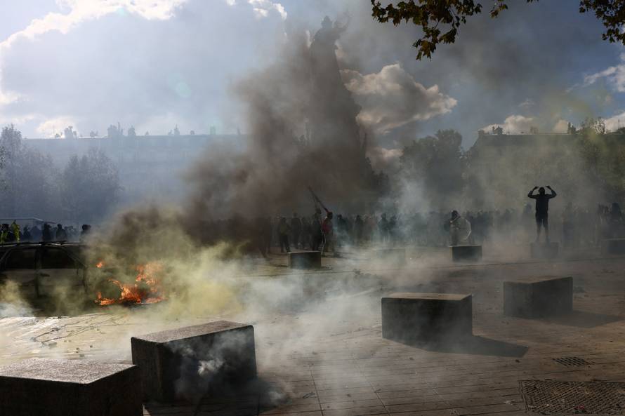Nationwide protests in France against the cost of living