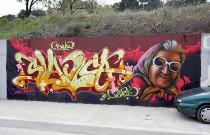 TBF Knjazovoj baki Slavici napravio grafit u Splitu 
