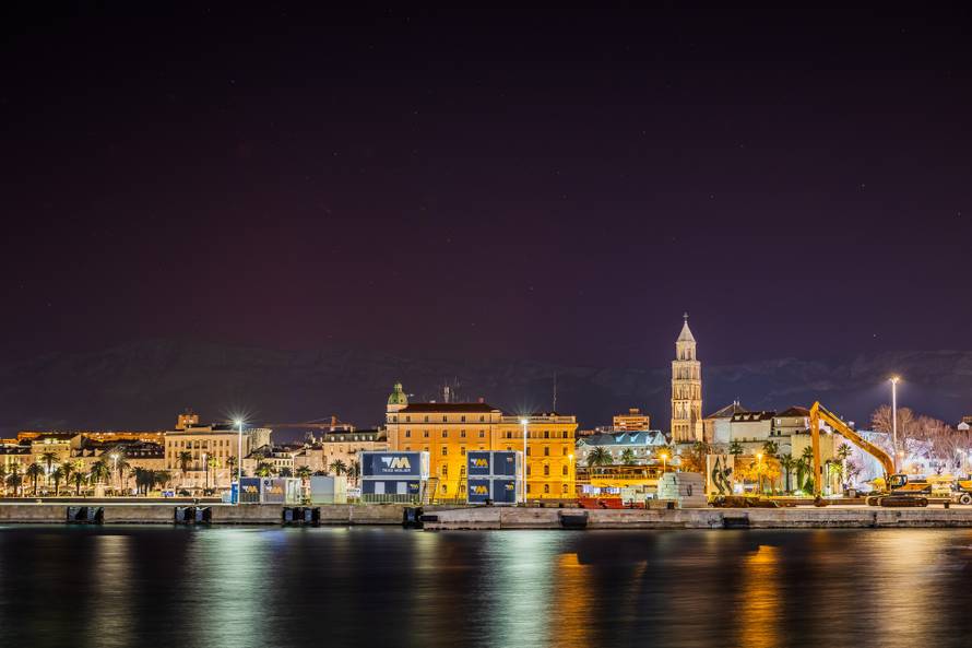 Pogled na auroru borealis u Splitu