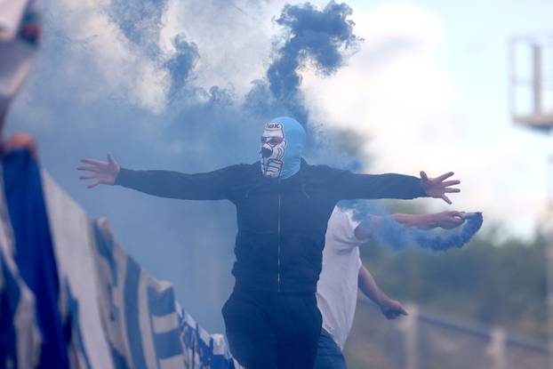 Rijeka: Navijači na utakmici finala SuperSport Hrvatskog nogometnog kupa, HNK Rijeka - NK Slaven Belupo