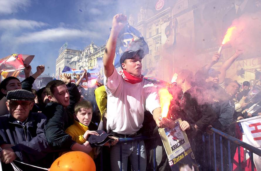 Janica kostelić - doček u Zagrebu 2002.
