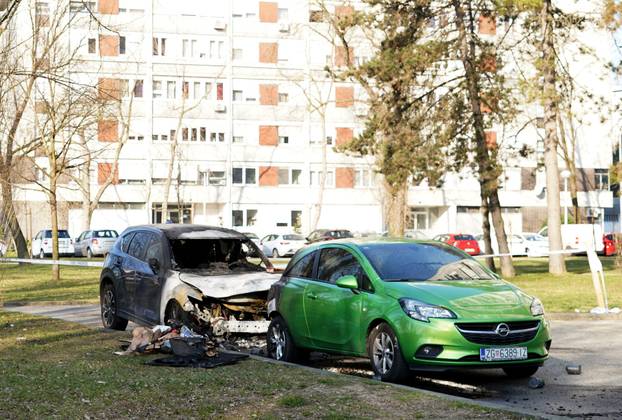 Zagreb: U Sigetu se zapalio kontejner, požar zahvatio dva automobila