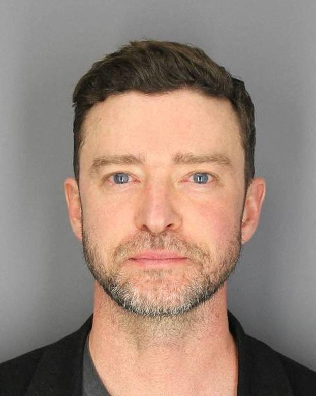 Justin Timberlake is shown in this police booking photo after he was arrested for driving while intoxicated, in this handout picture