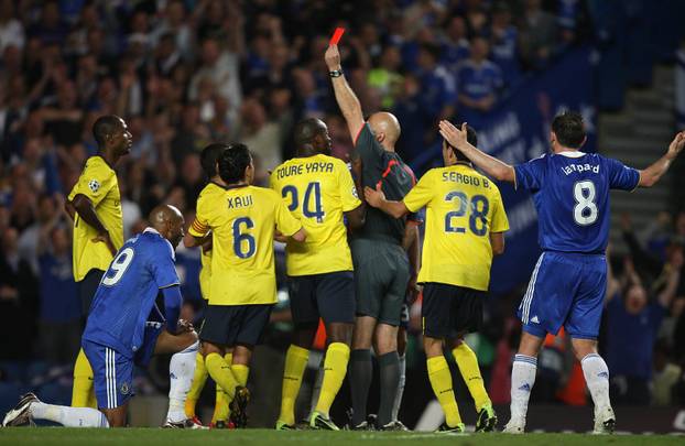 London: Champions League, semi -finals, Chelsea - Barcelona 