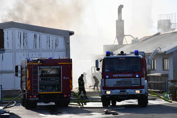 FOTO Buktinja 'progutala' halu tvornice Windor kod Pleternice