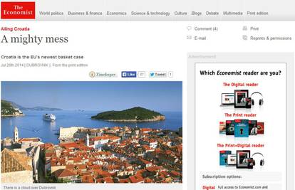 The Economist o Lijepoj našoj: Bolesna Hrvatska. Veliki nered