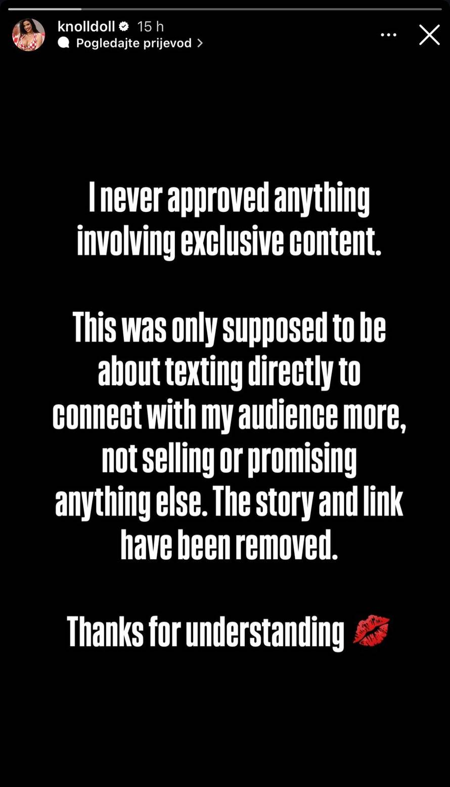Ivana Knoll htjela se dopisivati, a pratitelji tražili svašta: 'Nikad nisam odobrila takav sadržaj...'