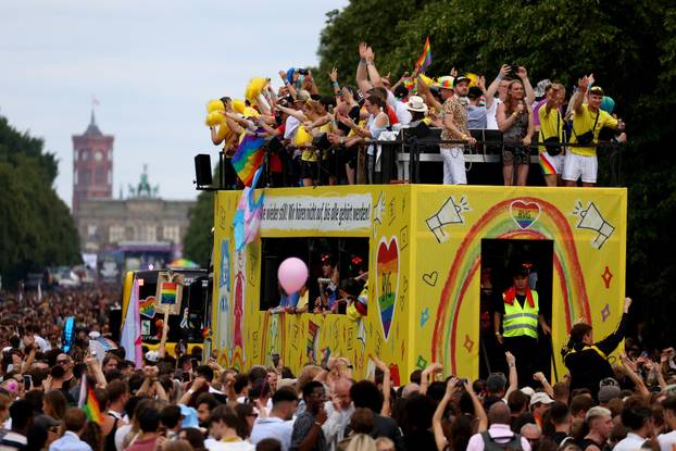 Christopher Street Day (CSD) LGBTQ+ Pride march, in Berlin