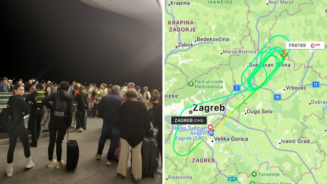 Avion kružio preko sat vremena iznad Zagreba: 'Dočekali su nas vatrogasci, ljudi su paničarili...'
