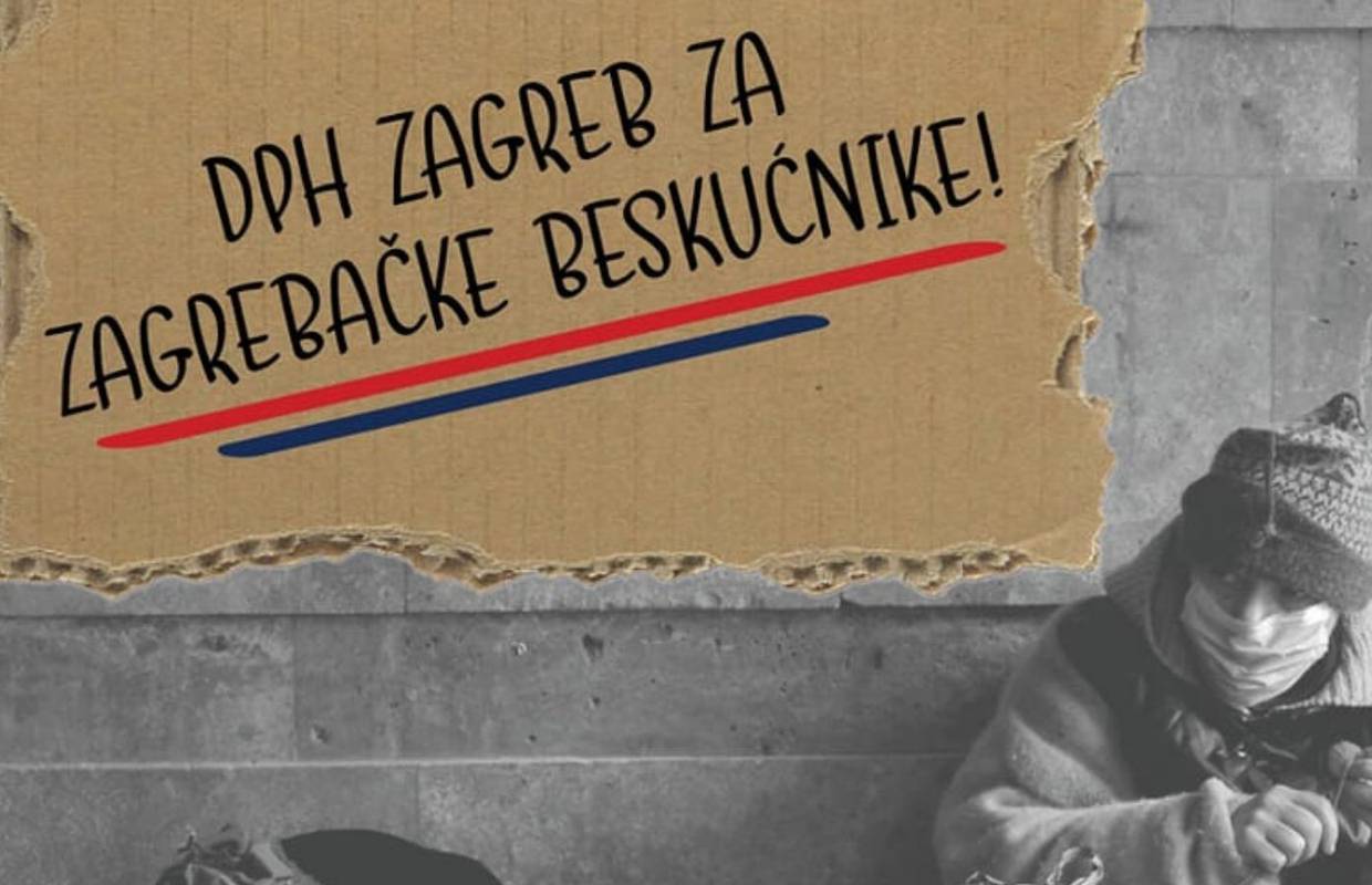 'Pokažimo hajdučko srce': DPH pomaže beskućnicima Zagreba