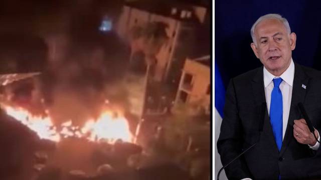 VIDEO: Netanyahu za napad na bolnicu u Gazi optužio 'teroriste iz Gaze'. Bolnicu guta vatra...