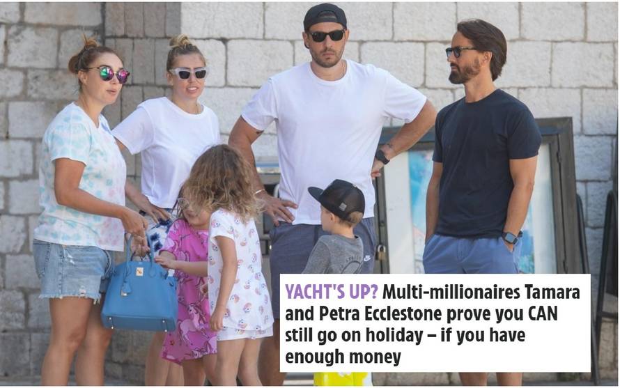 Britanci se sprdaju s odmorom sestara Ecclestone: Pobjegle su u Hrvatsku, a mi zapeli kod kuće