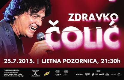 Zdravko Čolić očekuje vas 25. srpnja na koncertu u Opatiji