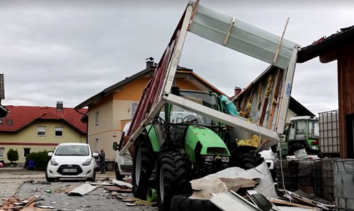 VIDEO Pogledajte &scaron;to je oluja napravila u Sloveniji: &Scaron;tete su velike, tisu&cacute;e ljudi je bez struje