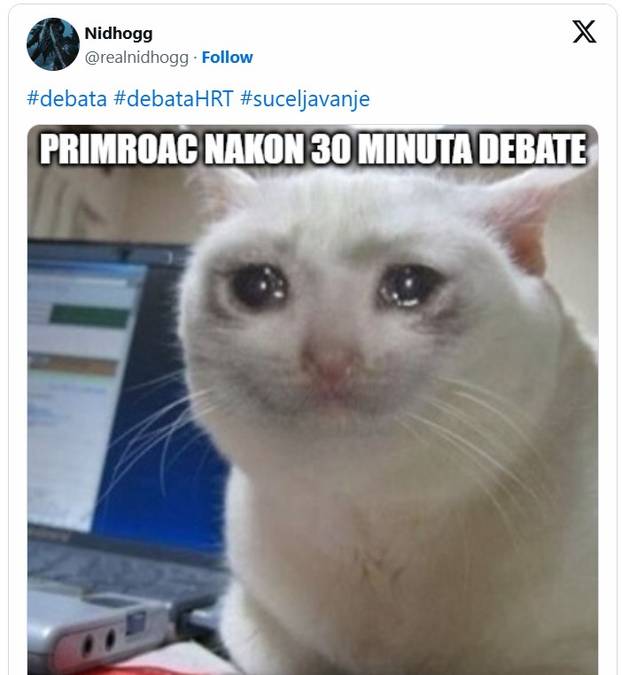 FOTO Internet se još nije ugasio! Ljudi o debati: 'Slogan drugog kruga je - kakvo je, takvo je...'