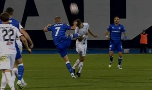 VIDEO Stojković kopačkom u rame igrača Gorice za crveni. Dinamovac se slomio na terenu