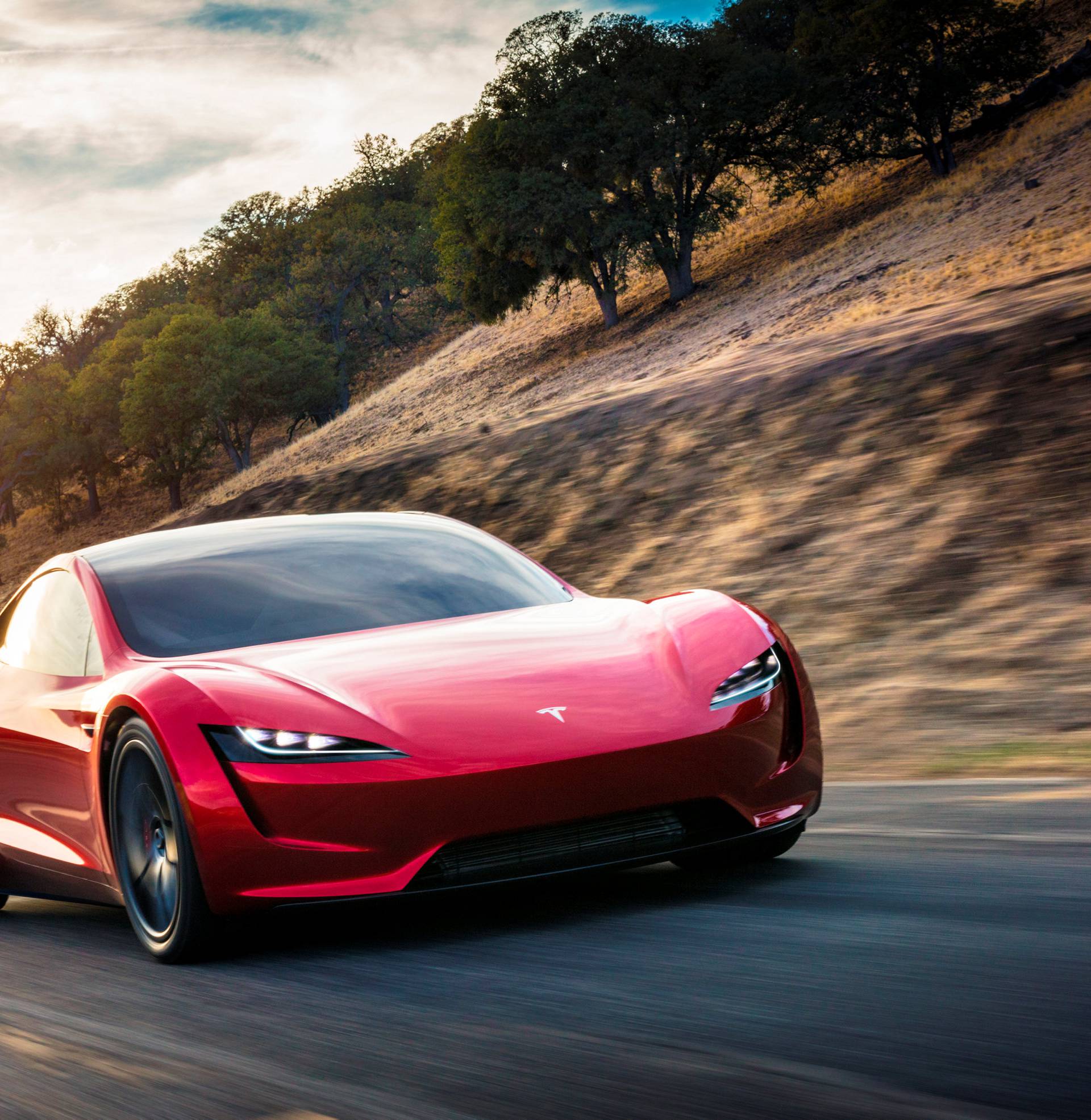 Tesla Roadster 2 is shown in this undated handout photo, during a presentation in Hawthorne, California