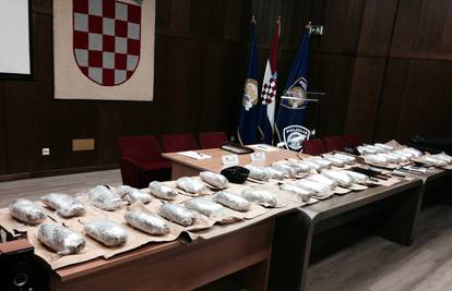 Vrijedna milijun kuna: Policija zaplijenila 20 kg marihuane