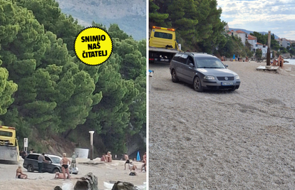 FOTO Rubrika biseri sezone: 'Poljak parkirao auto na plaži pa zapeo u sitnom šljunku'