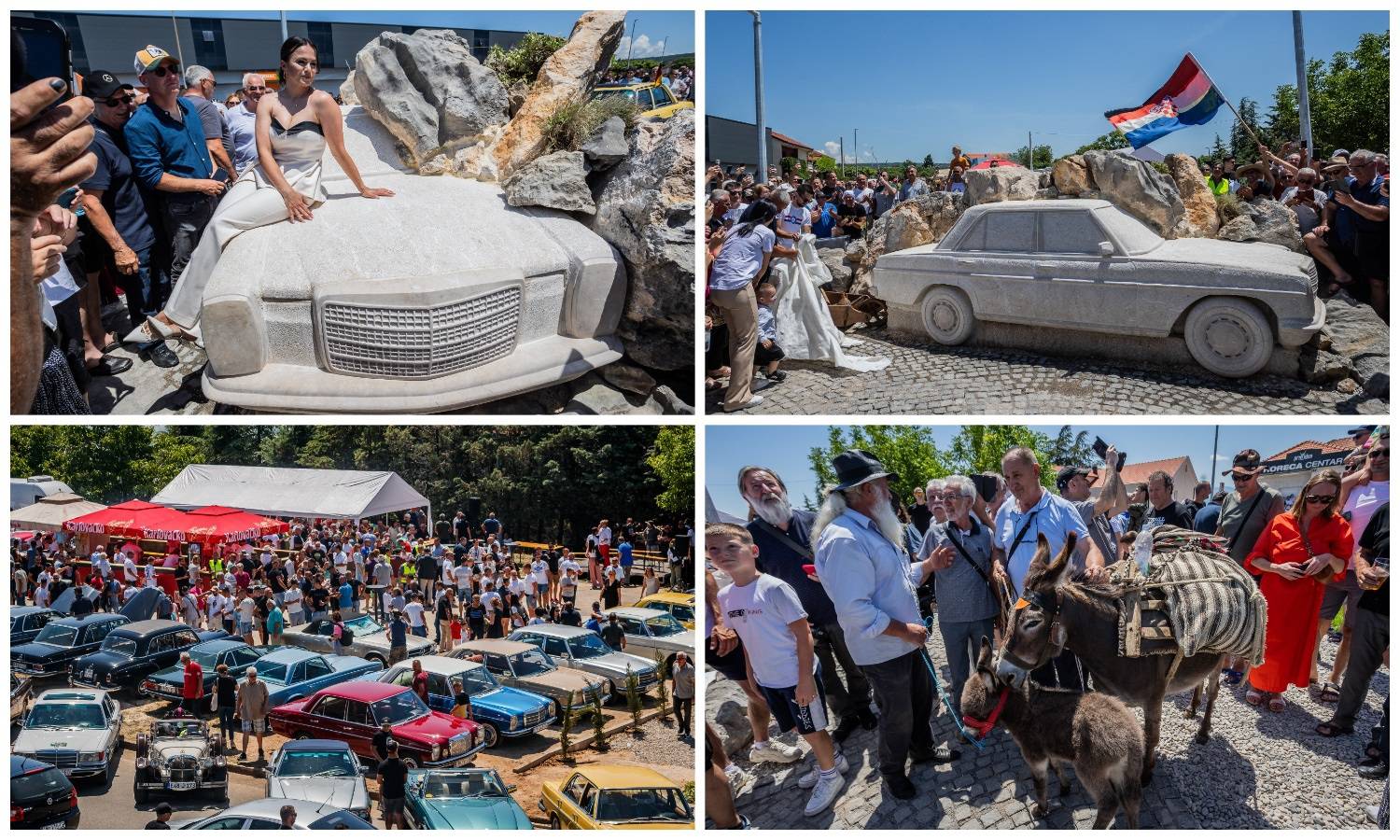 FOTO Spektakl u Imotskom! Otvorili spomenik Mercedesu