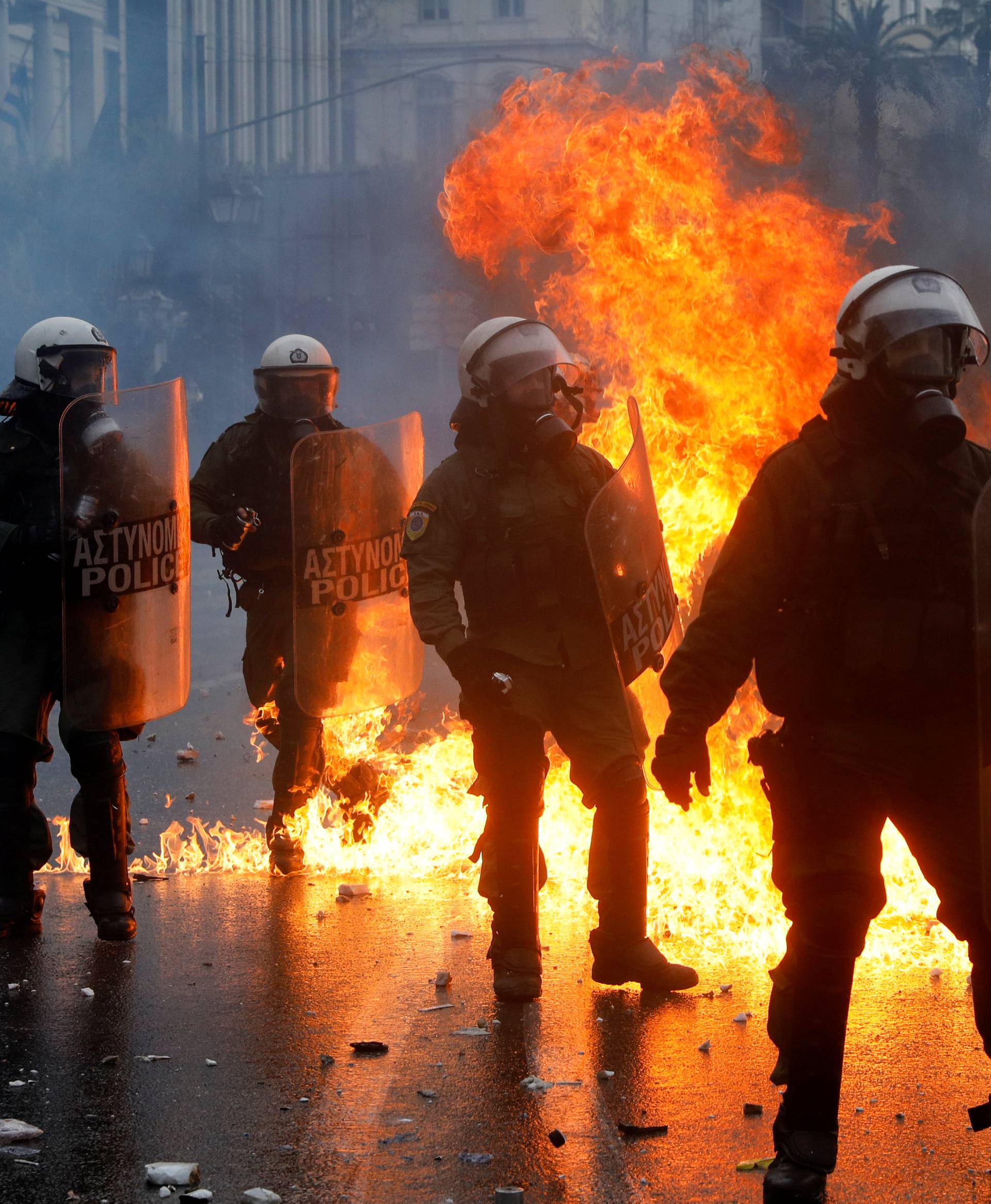 Demonstration against the agreement reached by Greece and Macedonia to resolve a dispute over the former Yugoslav republic's name, in Athens