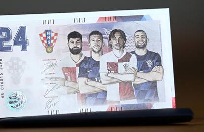 Hrvatska reprezentacija prva u svijetu dobila svoju novčanicu! Tiskano ih je više od 30.000