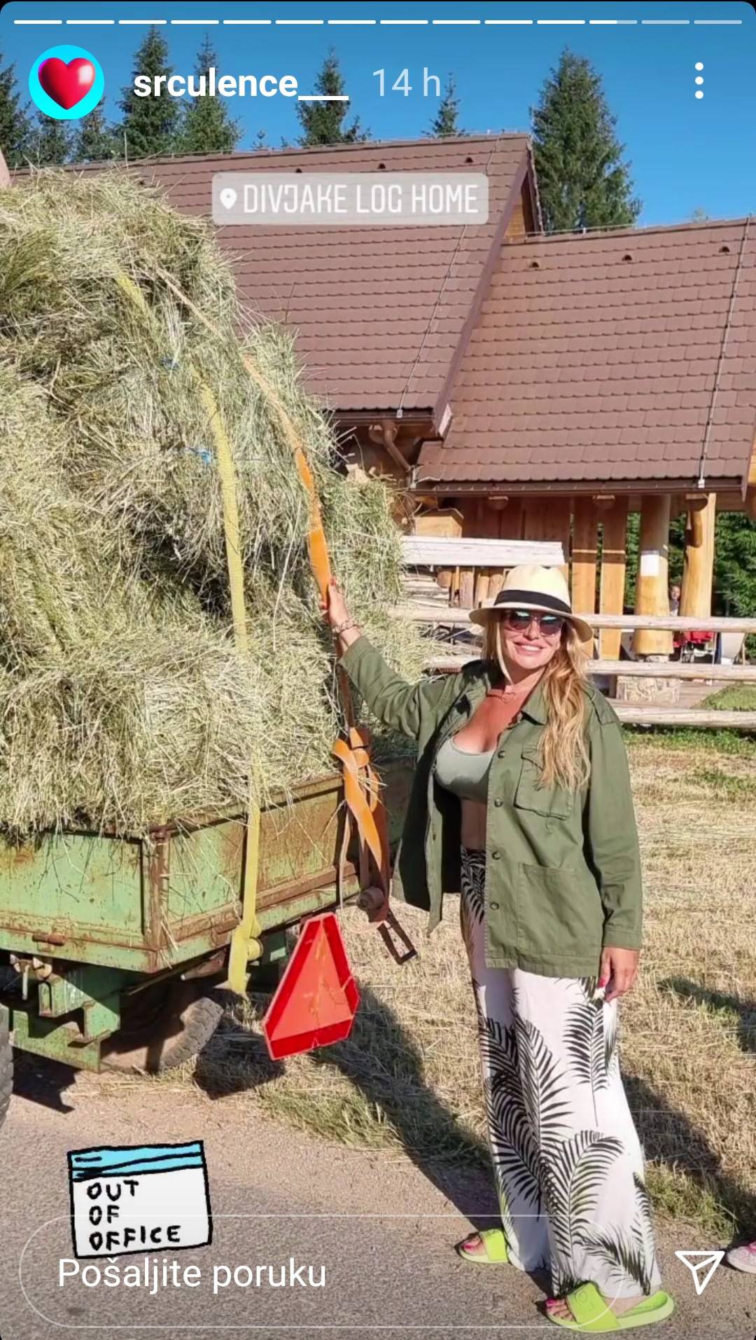 Gazdina kći odrekla se luksuza; Iva Todorić podijelila fotografije na kojima vozi traktor i sijeno